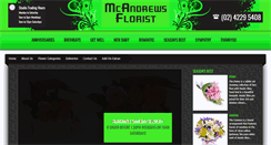 Desktop Screenshot of mcandrewsflorist.com.au